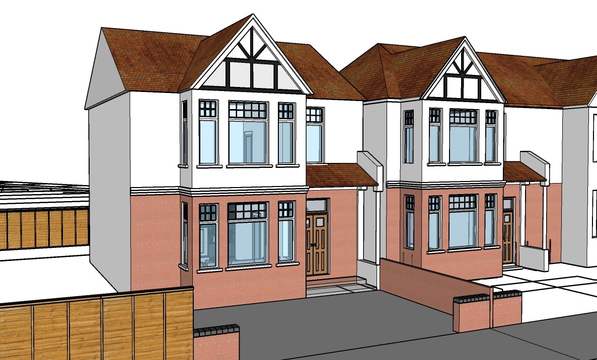 A new-build detached house designed by N Ibrahim Architectural Design